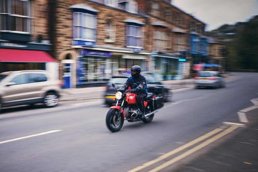 Delivery rider on a scooter