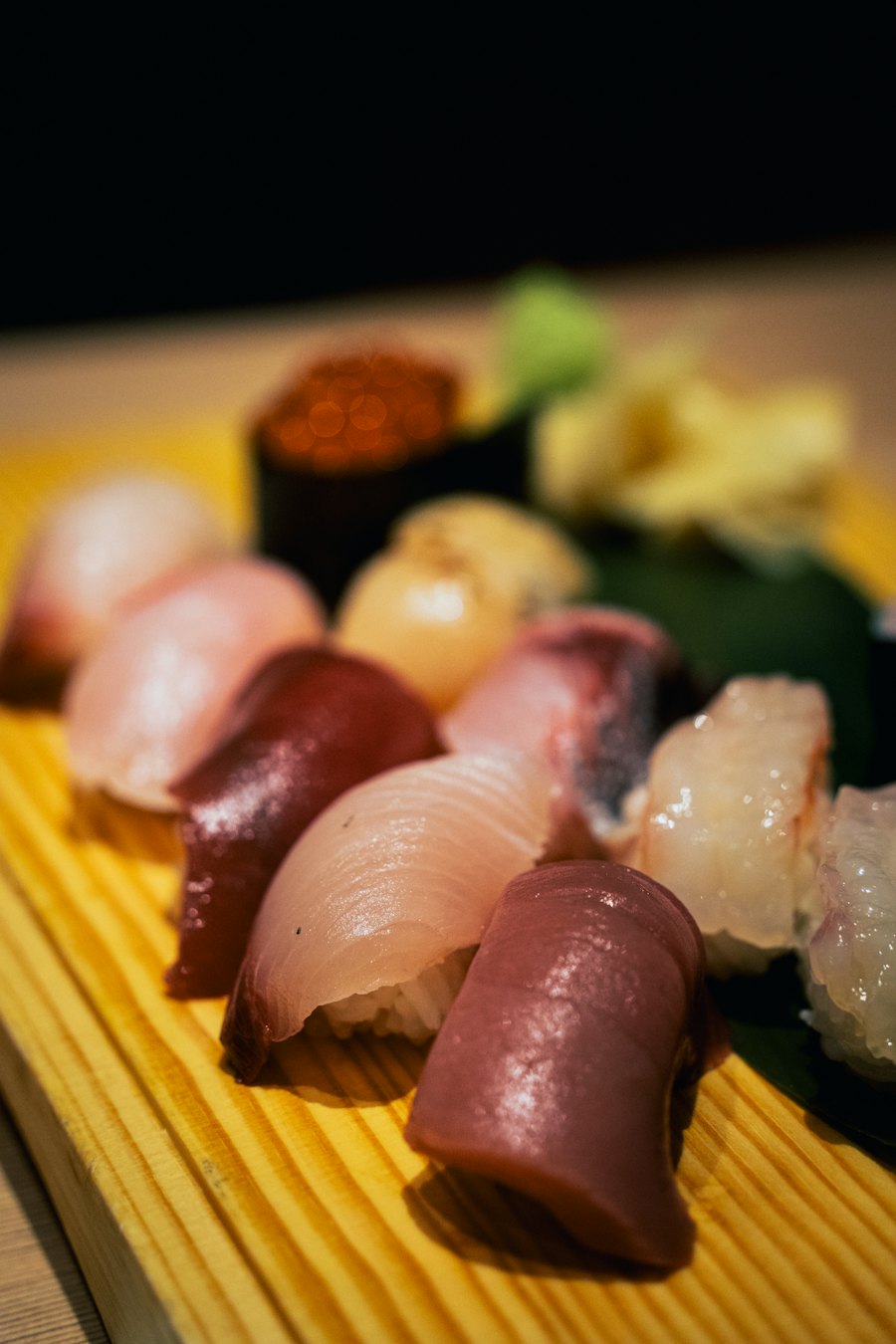 Handmade nigiri sushi